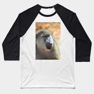 Yellow Baboon Portrait Baseball T-Shirt